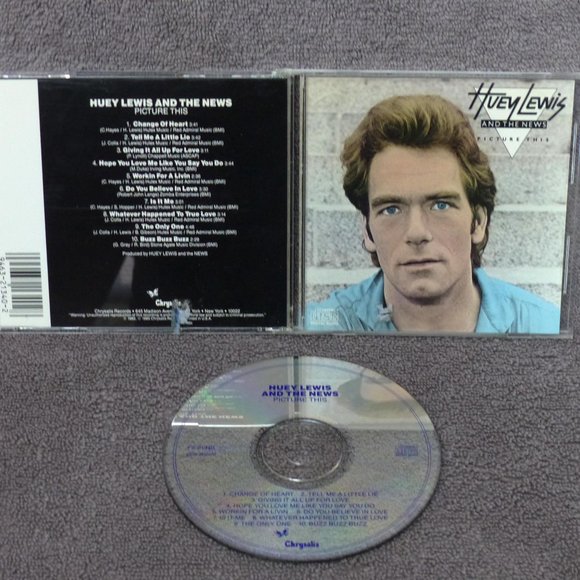 Huey Lewis and The News Picture This CD 1982 Chrysalis EMI Records Rock - Picture 1 of 11